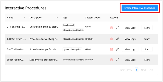 createprocedure